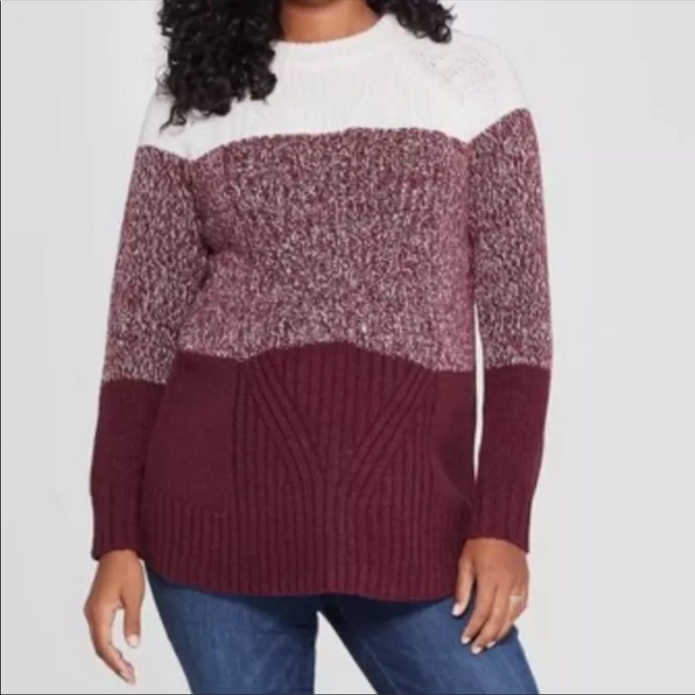✨4xHP✨Maternity Stripe Colorblock Pullover Isabel✨ - Picture 2 of 5